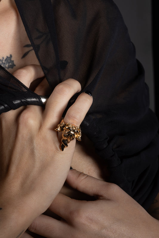 Anello "la maldicenza" in argento
