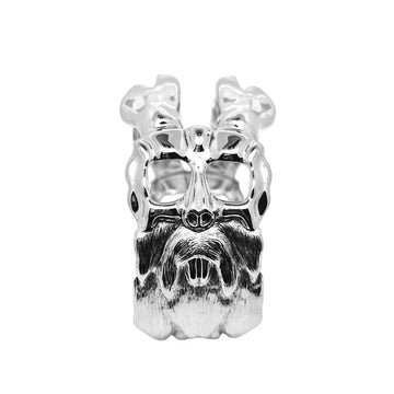 Bracciale "teschiolepre" in ottone