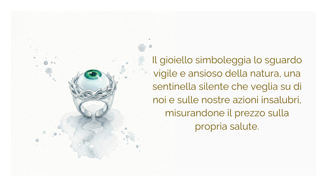 Anello "natura sentinella" in ottone