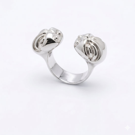 Anello "bellezza mendace" in argento