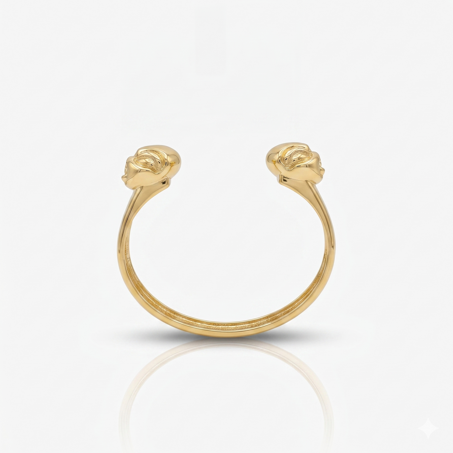 "La Malalingua" silver-plated brass ring