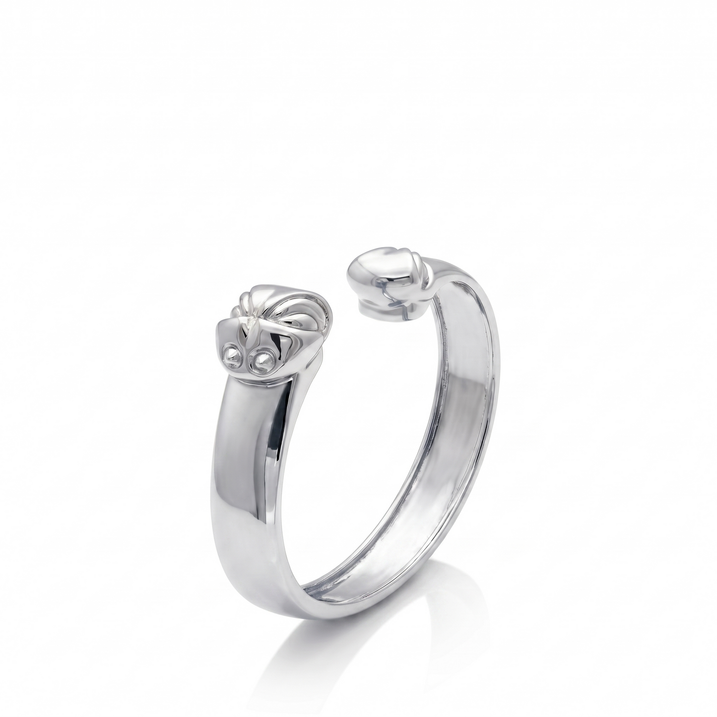 "La Malalingua" silver-plated brass ring