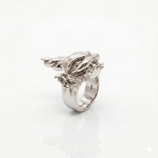 Anello "la maldicenza" in argento