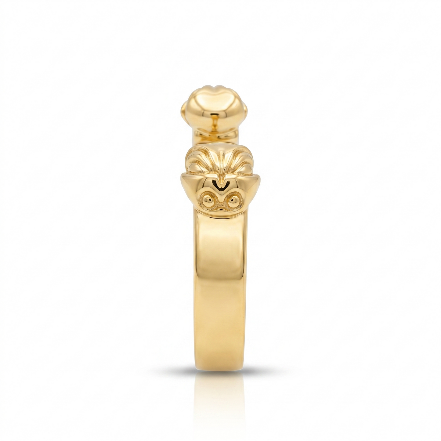 "La Malalingua" silver-plated brass ring