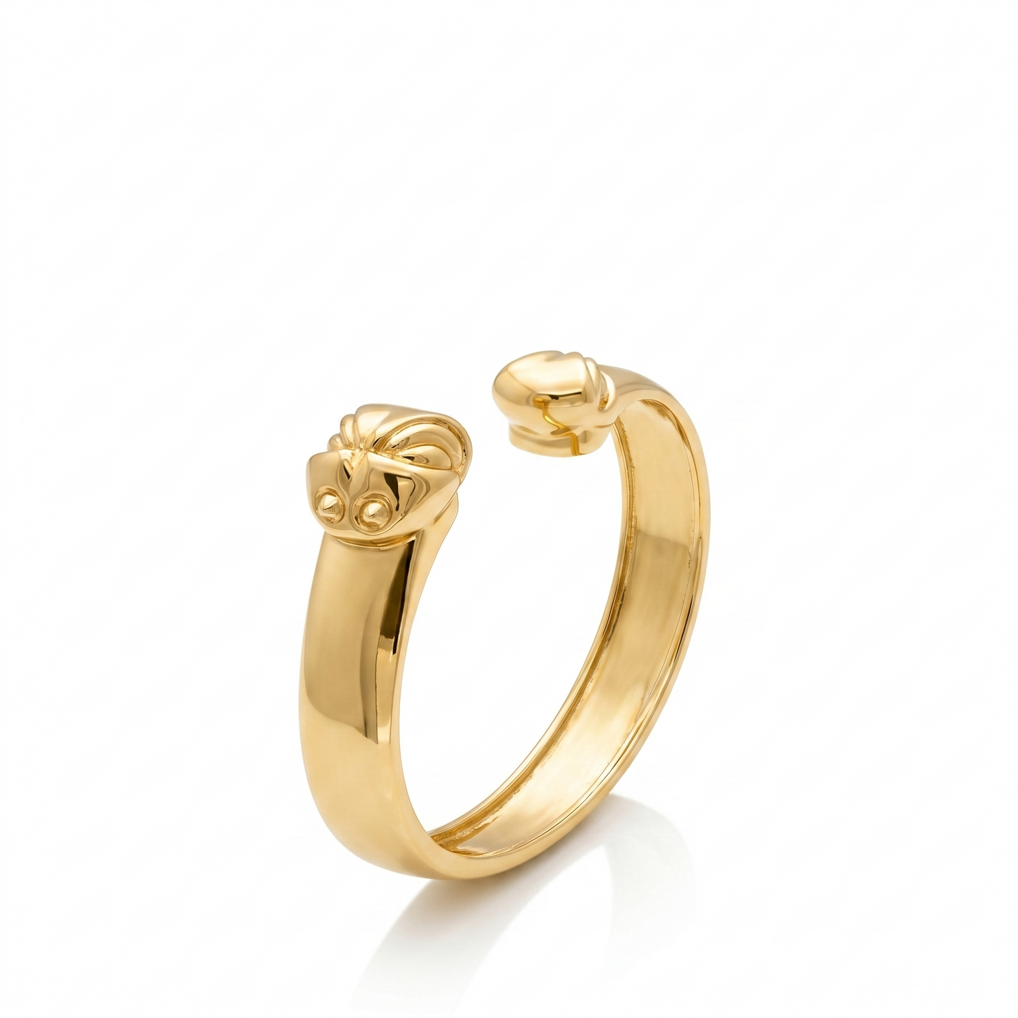 "La Malalingua" silver-plated brass ring