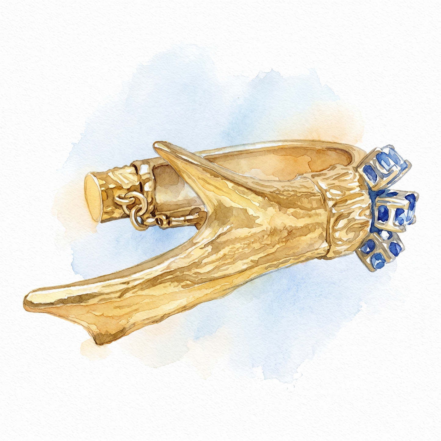 Bracciale "corno" in argento