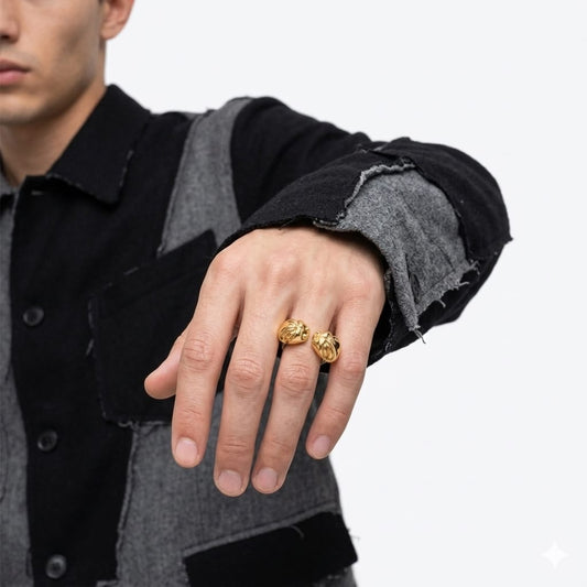 Anello "bellezza mendace" in ottone