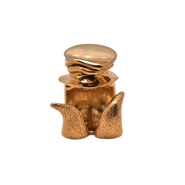 Ring "la malalingua" aus vergoldetem Messing