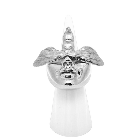 Anello "sensualità" in ottone placcato argento