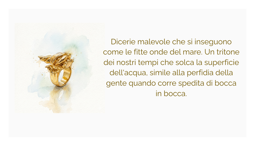 Anello "la maldicenza" in argento