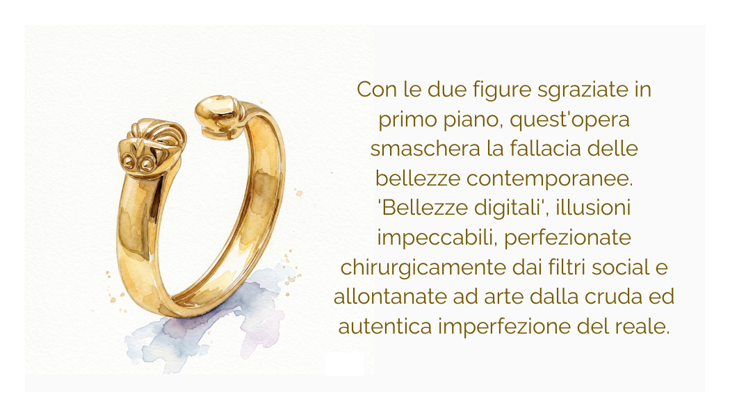 "La Malalingua" silver-plated brass ring