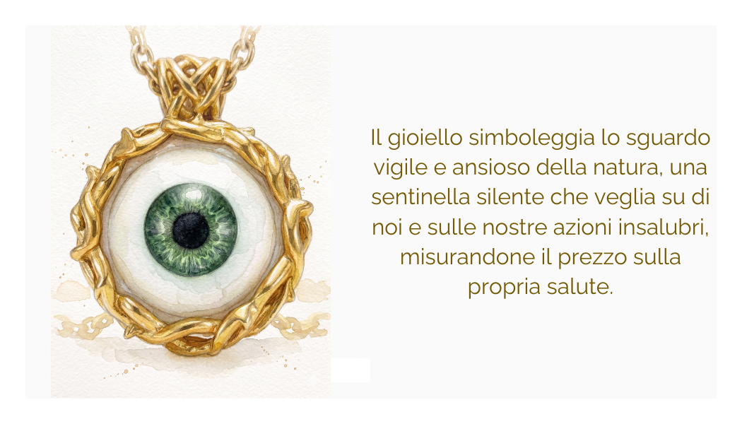 Ciondolo "natura sentinella" in ottone